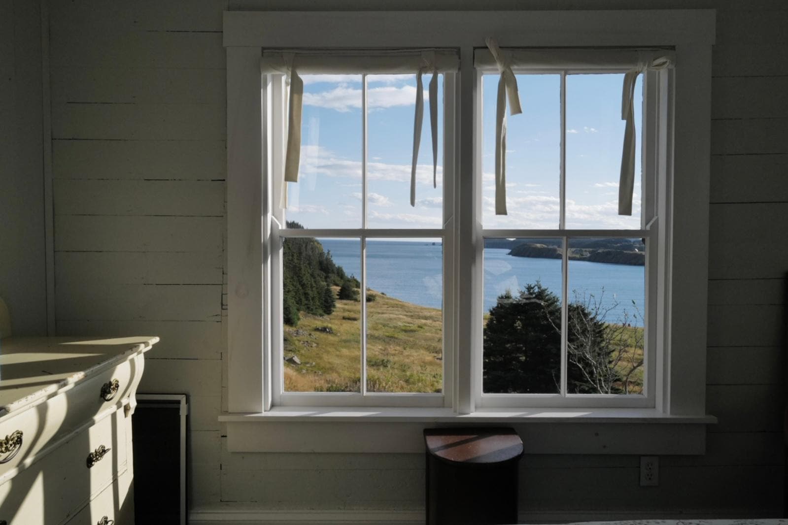 View from upstairs bedroom. 