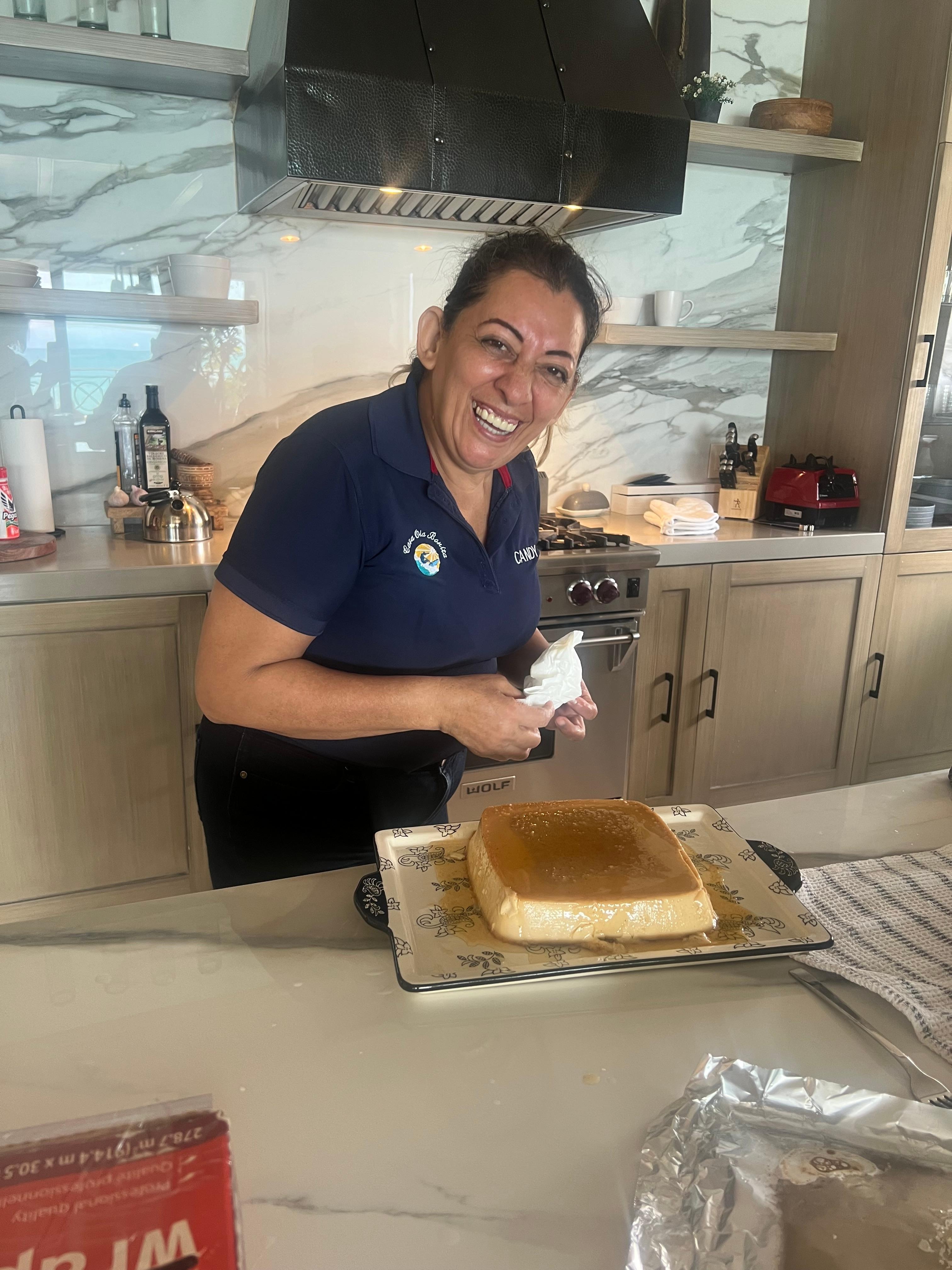 Candy made us a delicious Flan!