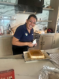 Candy made us a delicious Flan!