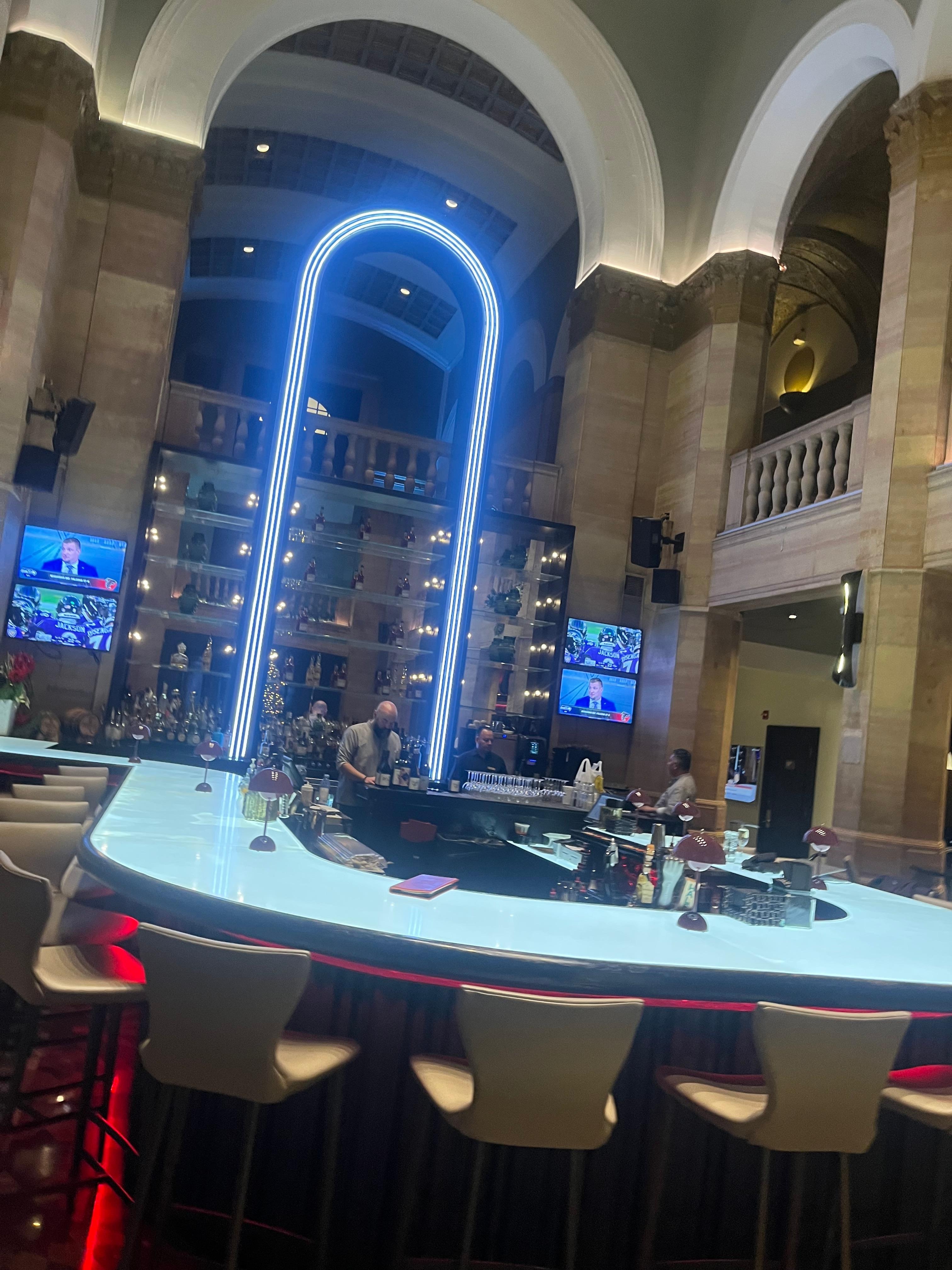 This is the bar it’s pretty lively at night  