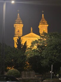 View from our balcony at night š