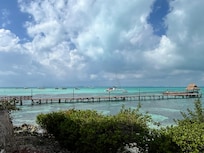 View from path amongst the villas.