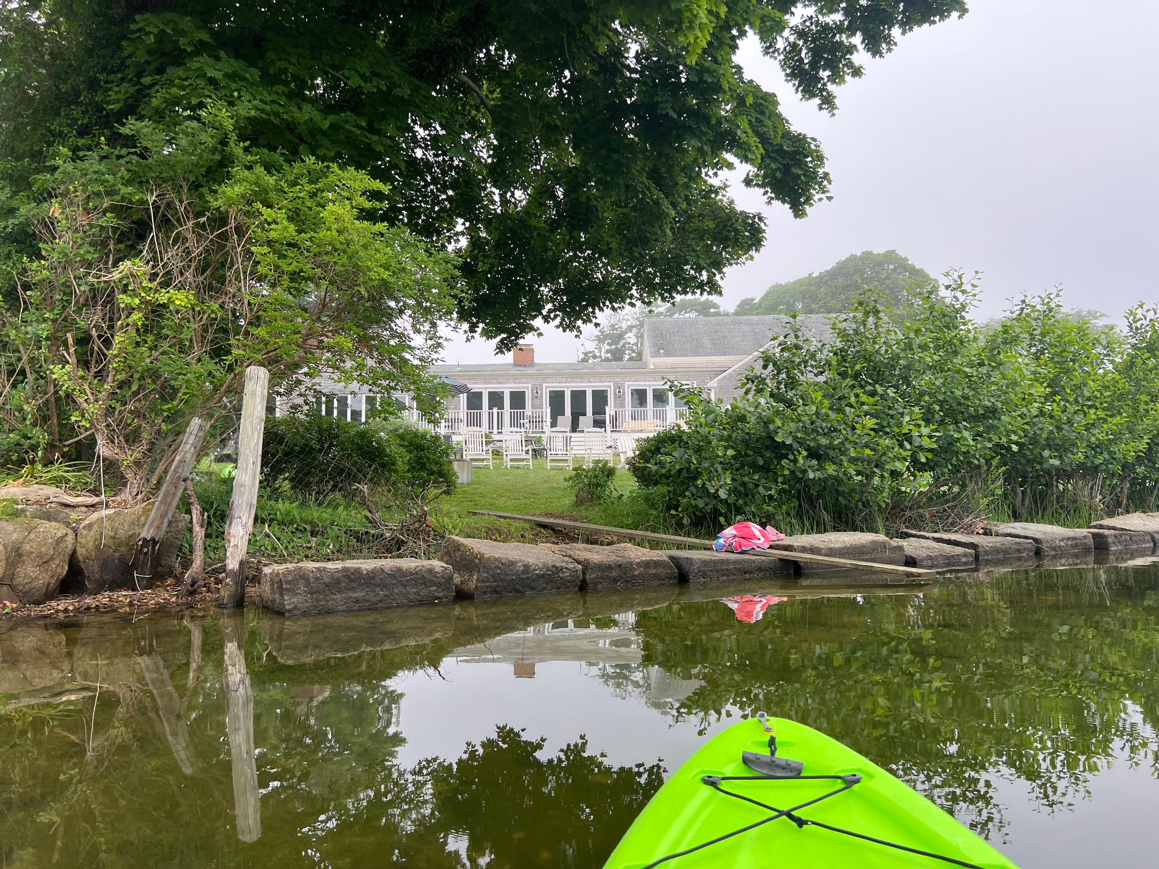 View of the propertyfrom the kayak