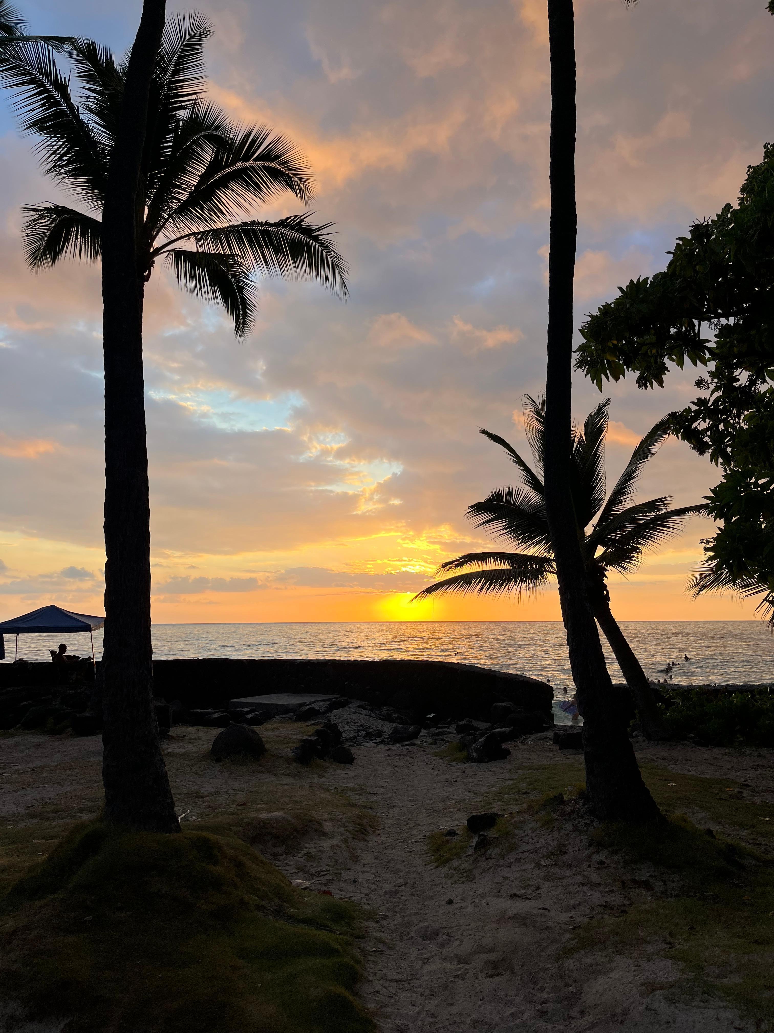Magic Sands Beach at sunset