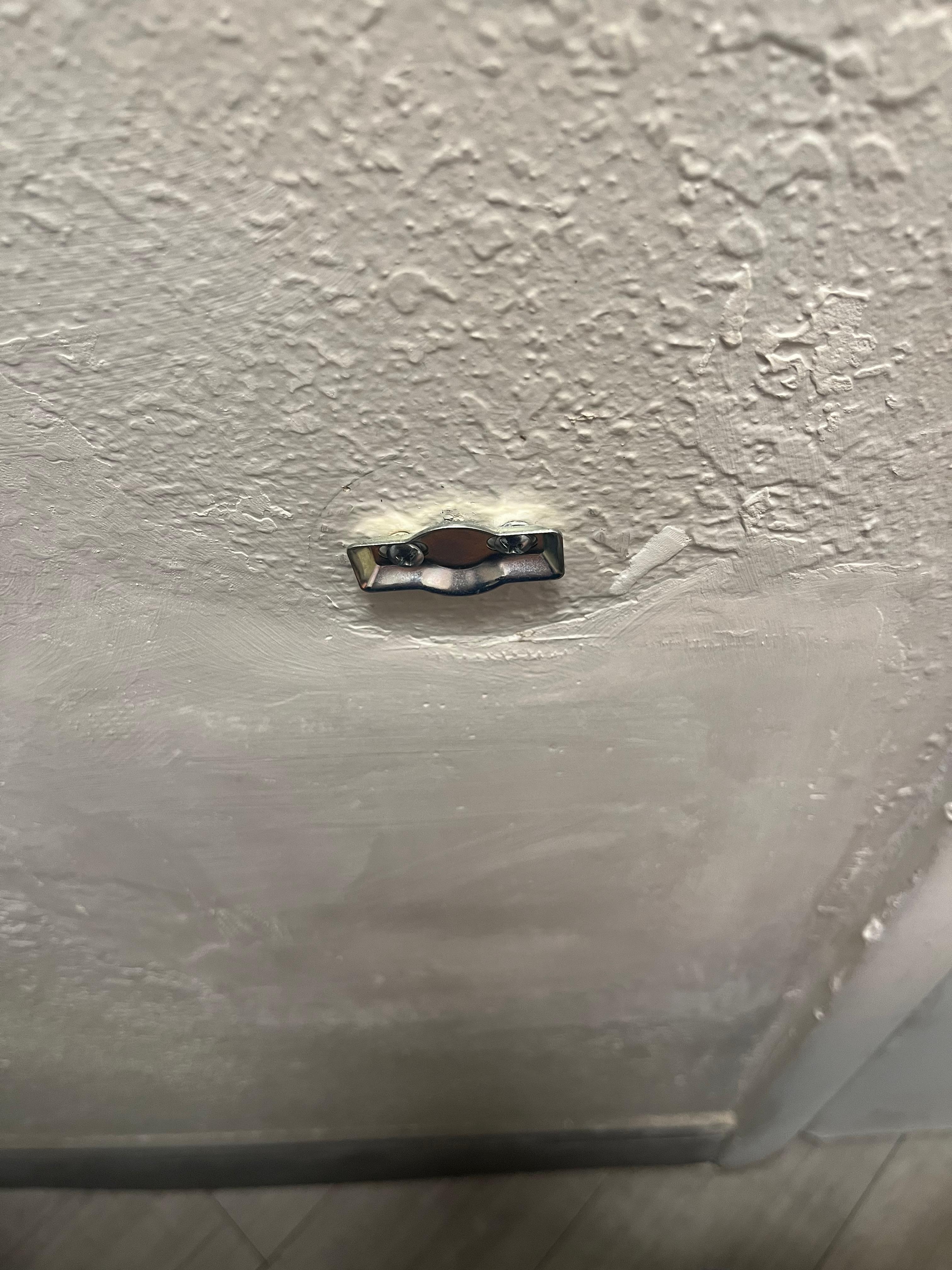 Missing toilet paper holder