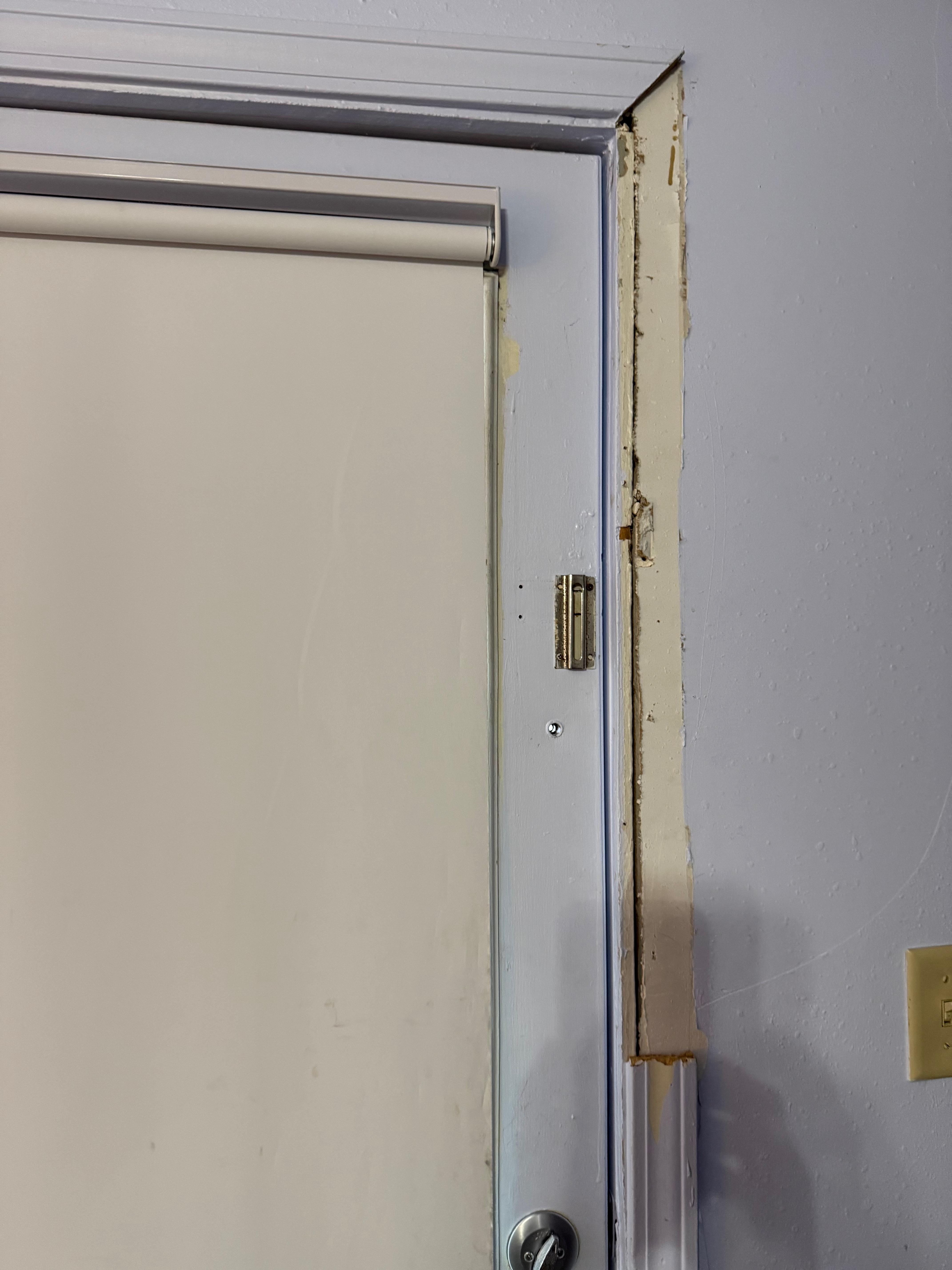 Door molding missing