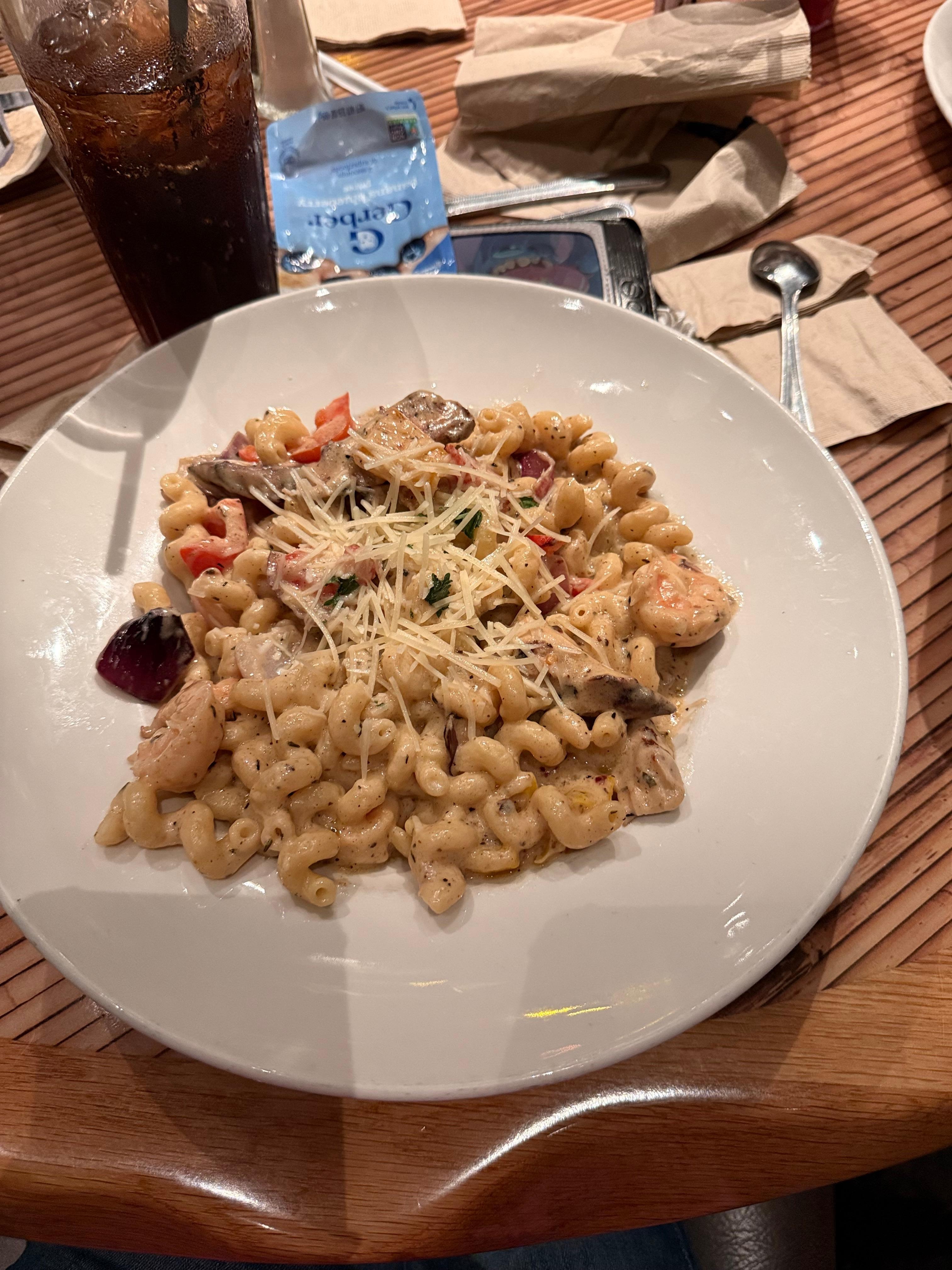 My food at the rainforest Café