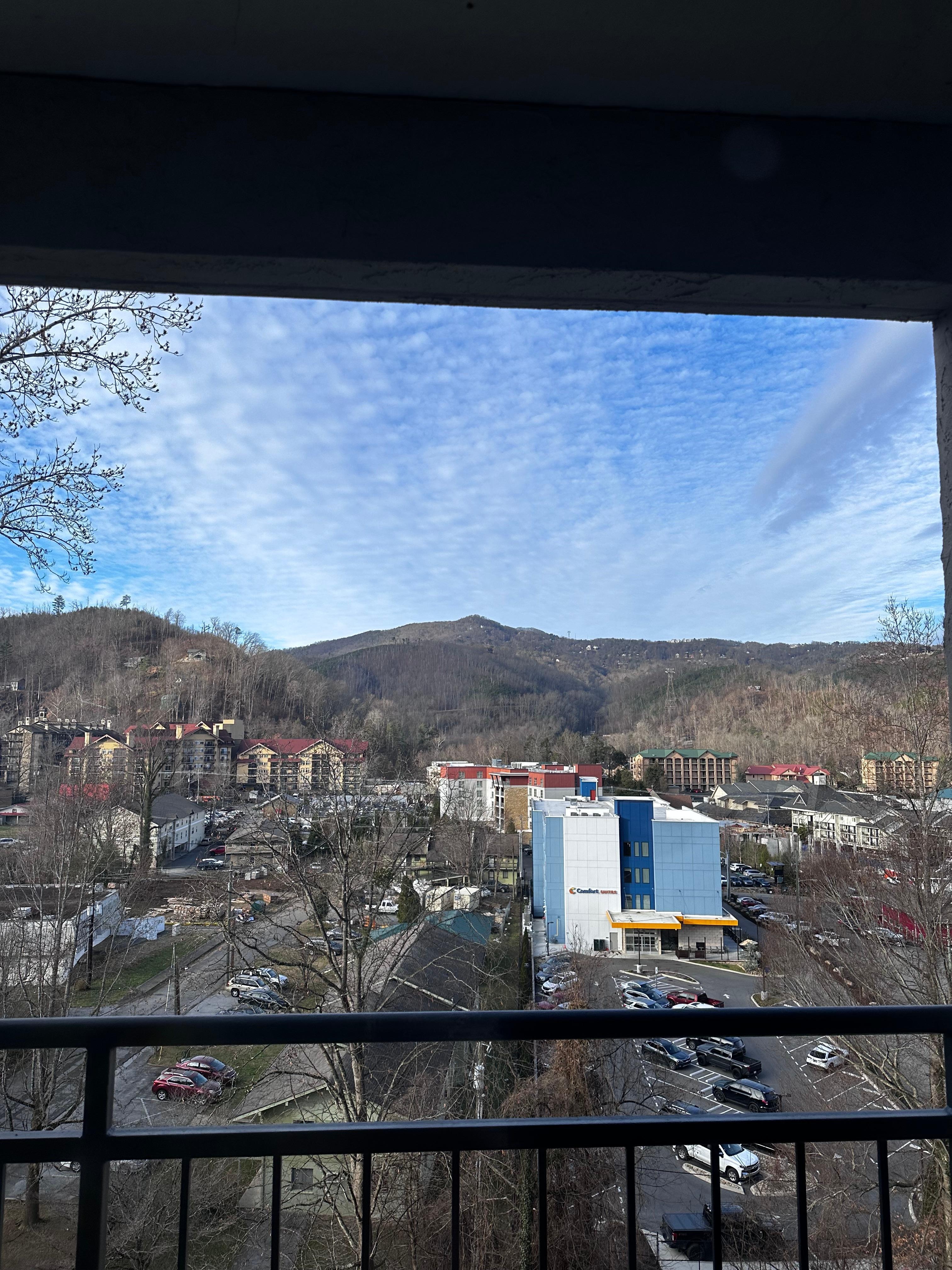 View from the bedroom balcony
