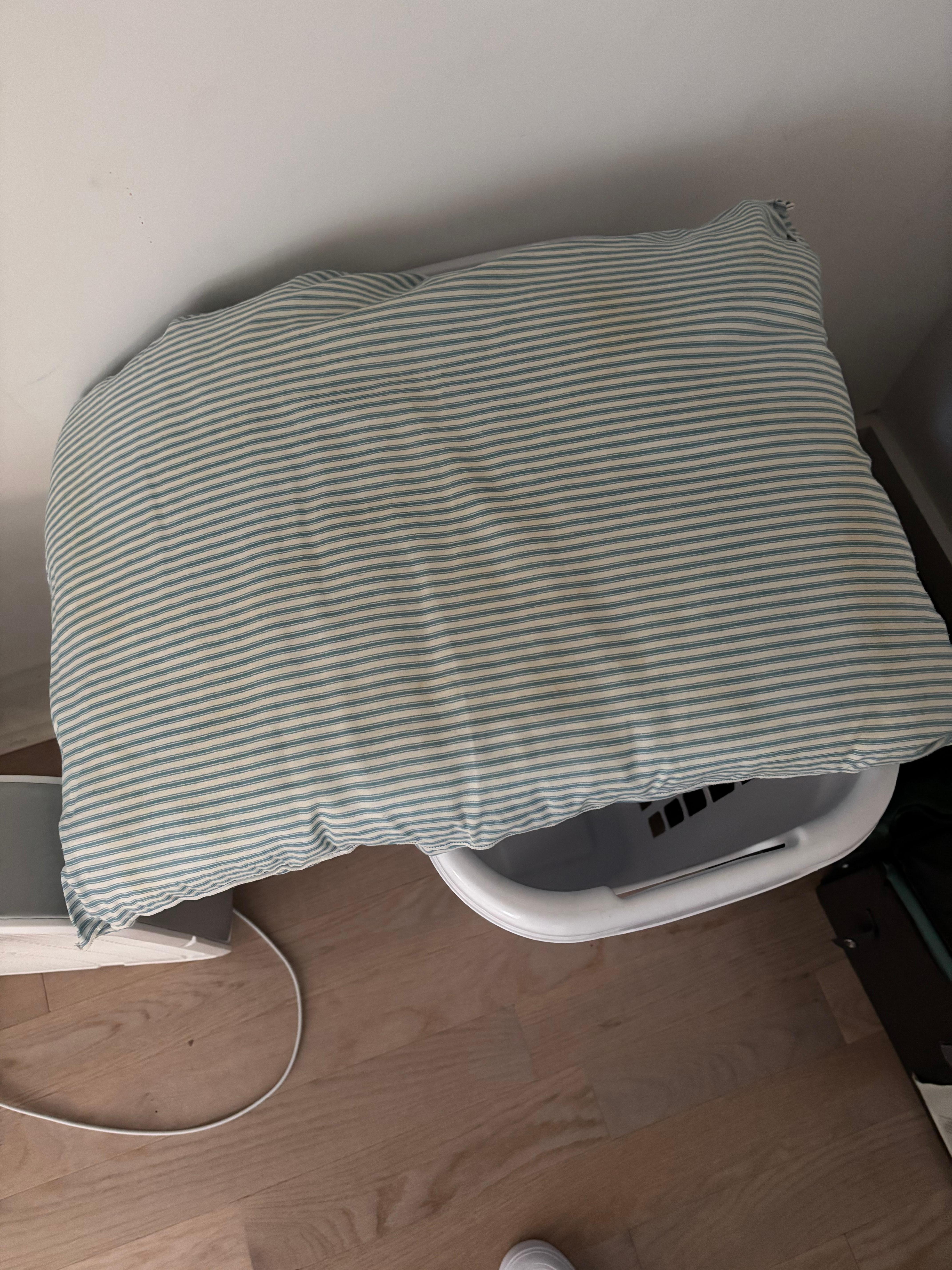 Saliva ring on the pillow 