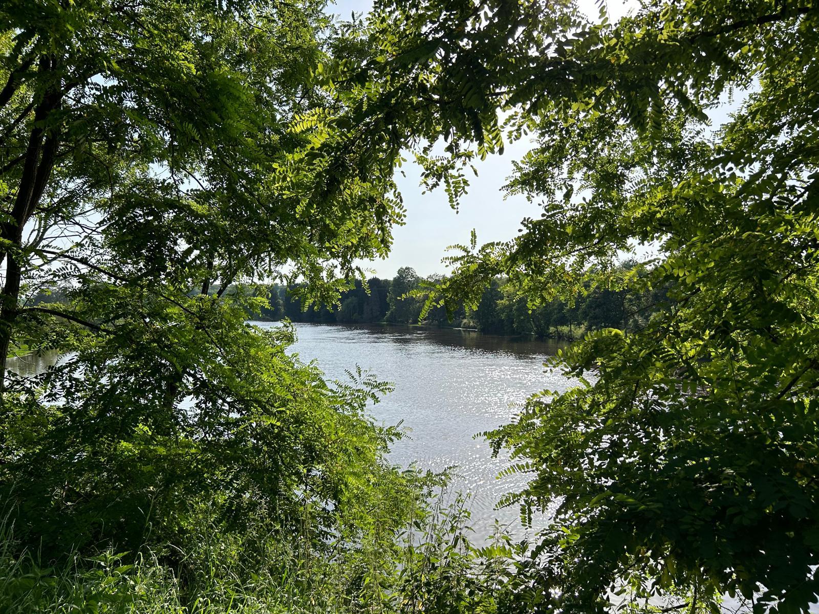 Can walk along the river into village 