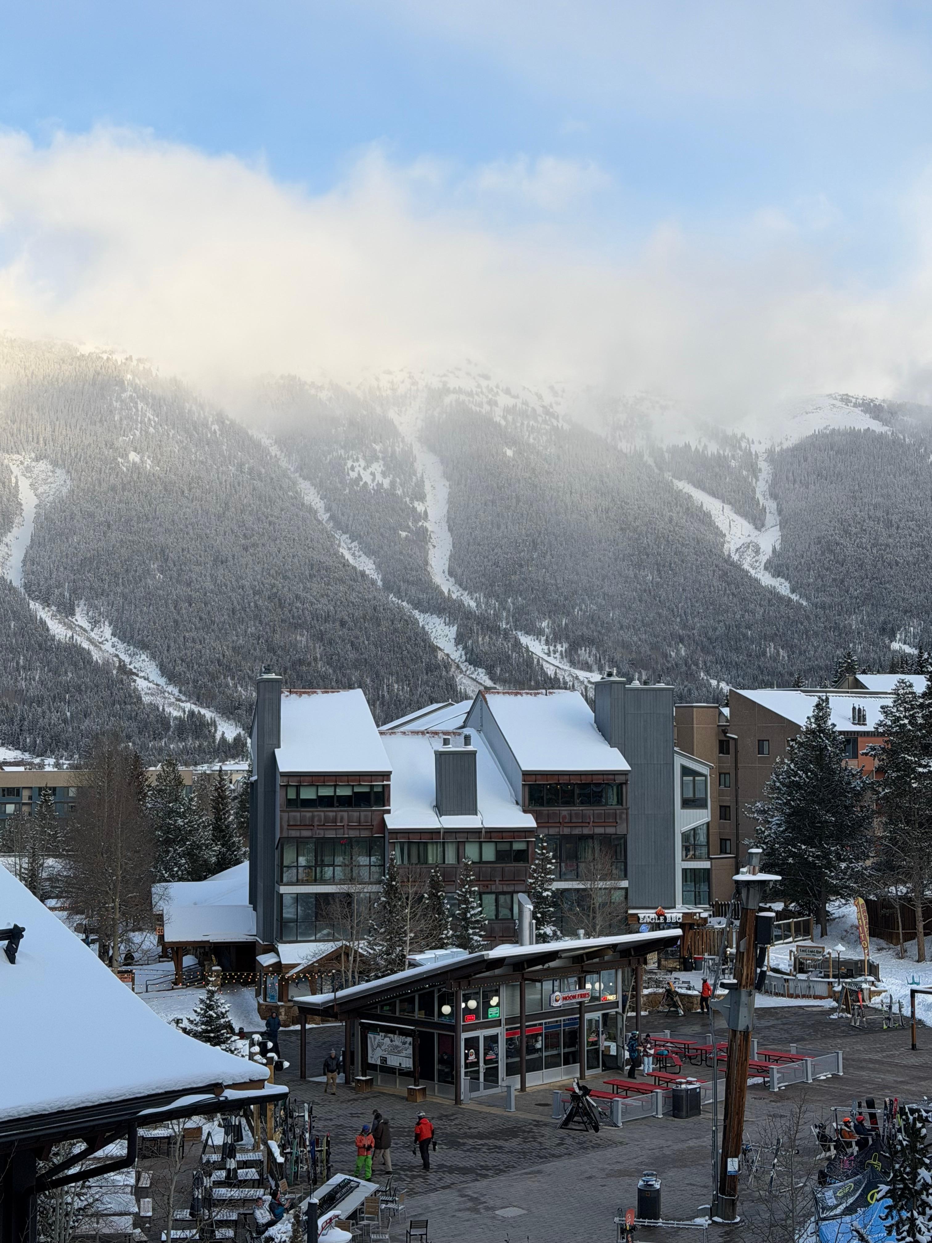 Heart of the village directly outside the condo 