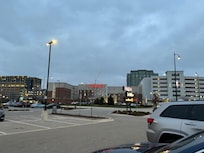 Outside of the hotel