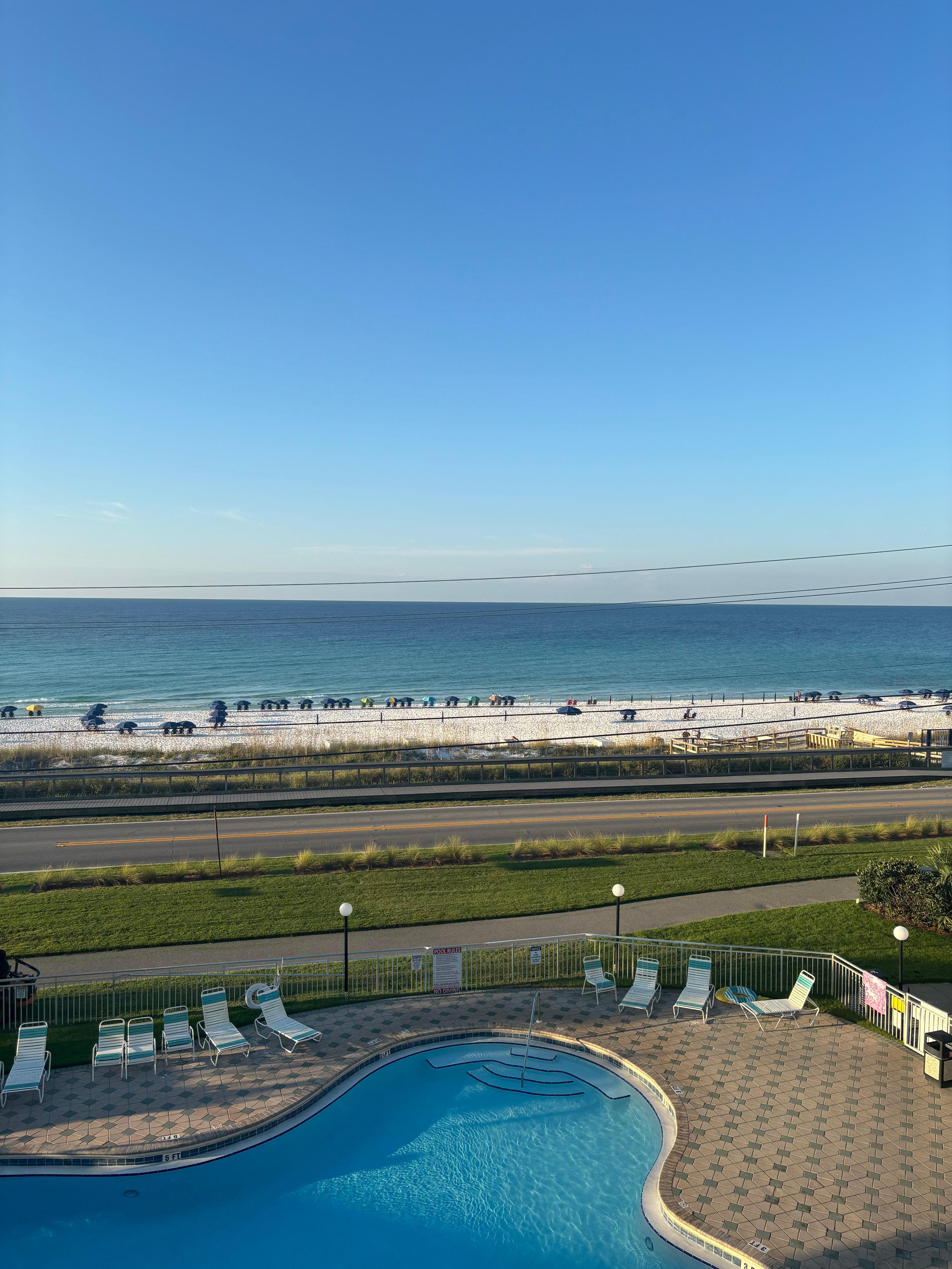 The view from the balcony