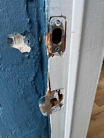 Looks like someone has tried to get in in the past