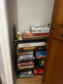 Nice selection of board games and books