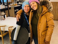 Nancy gladly answered our questions as she made sure we had all that we needed for breakfast!