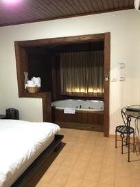 Bedroom with jacuzzi