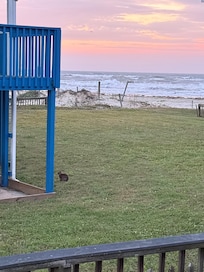 Great view from ground level and there are adorable little bunnies all over. Perfect for Easter weekend!