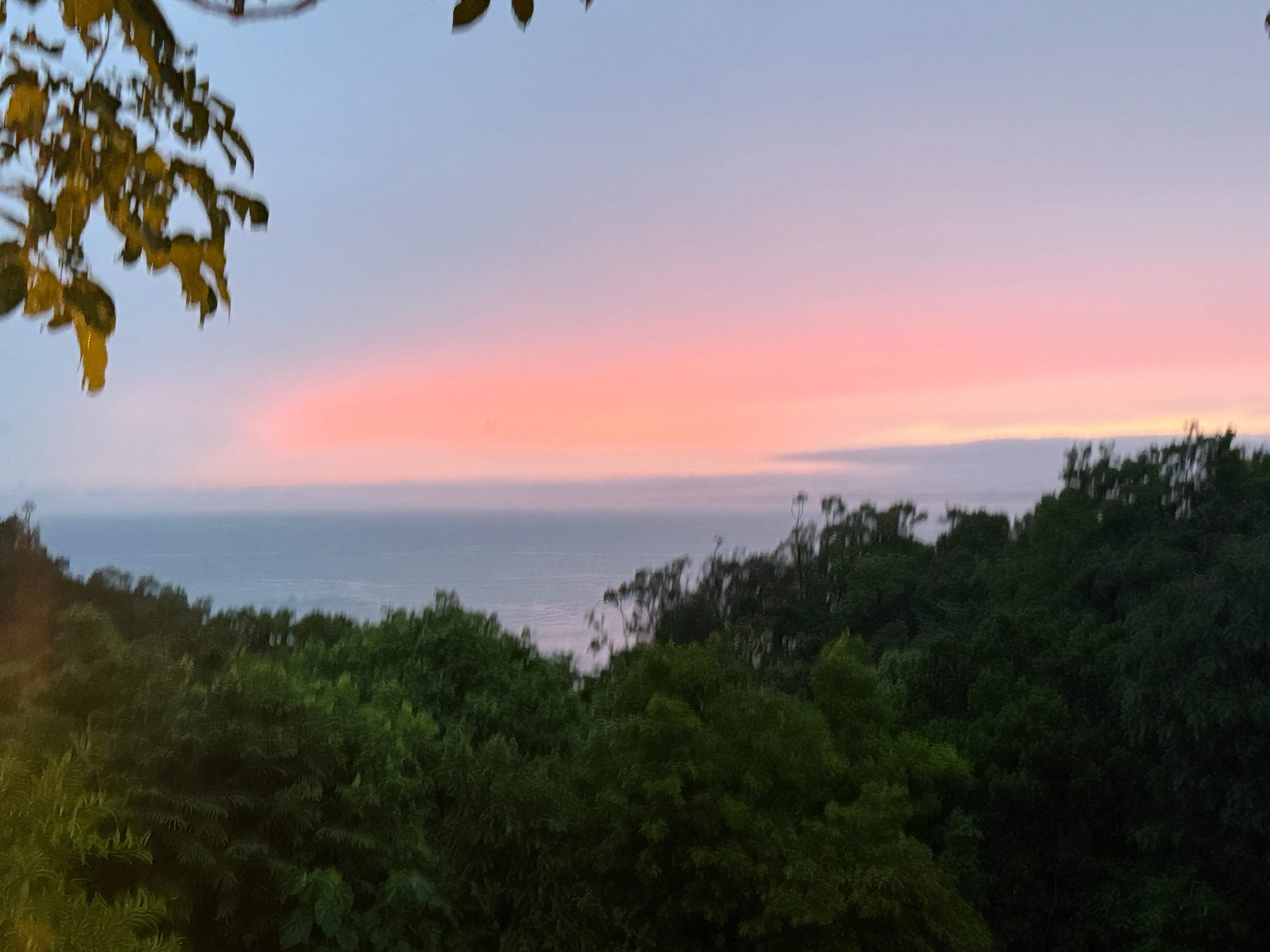 Sunsets view at dinner every evening