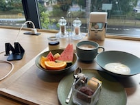 2階朝食レストラン。デザート豊富。プリン最高!
