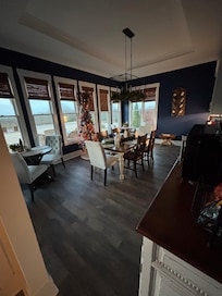 Breakfast area with snacks