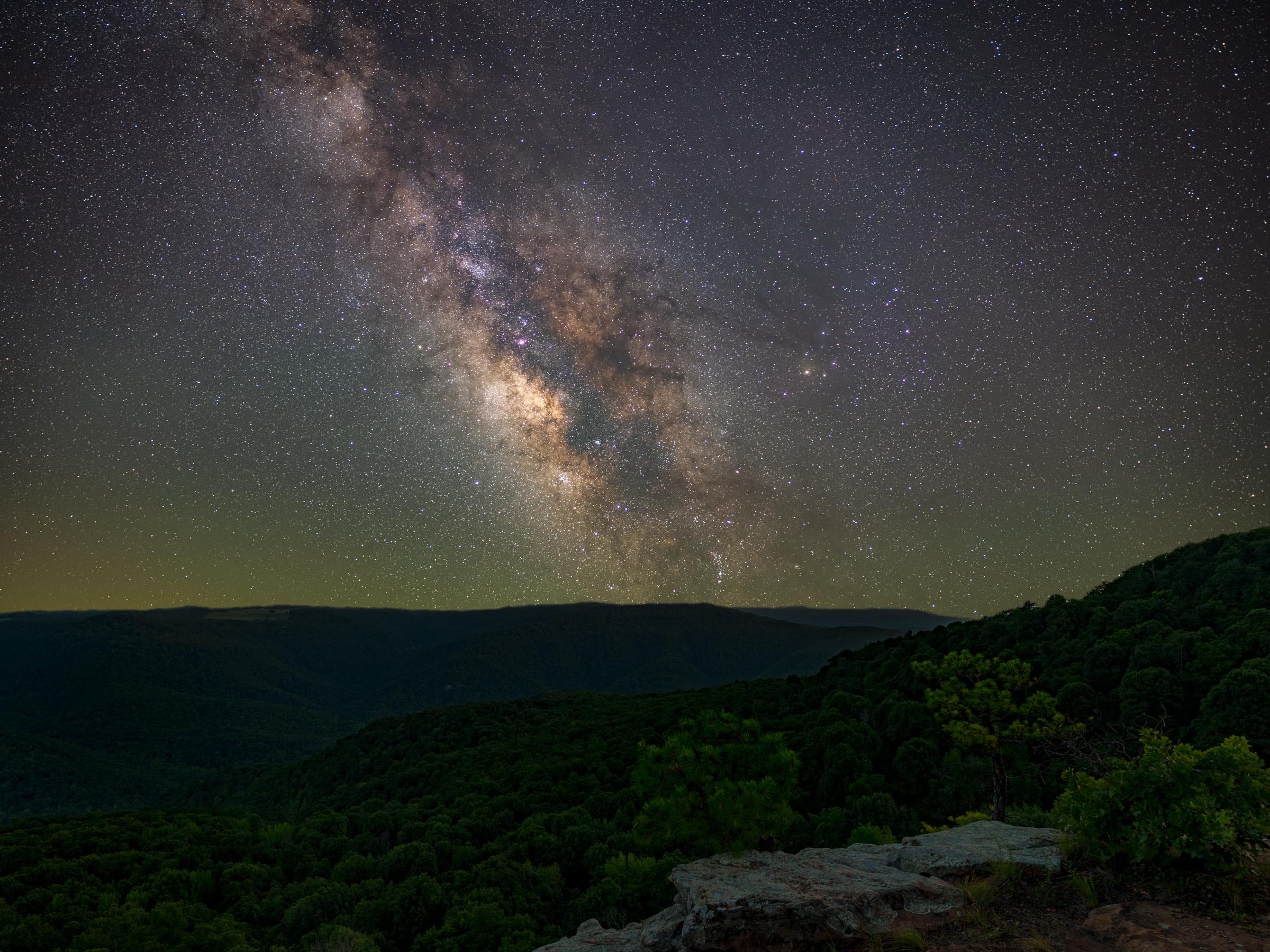 Milky Way from Antenna Pine Overlook.  