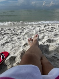 Perfect day at the beach AND it’s directly across from the condo