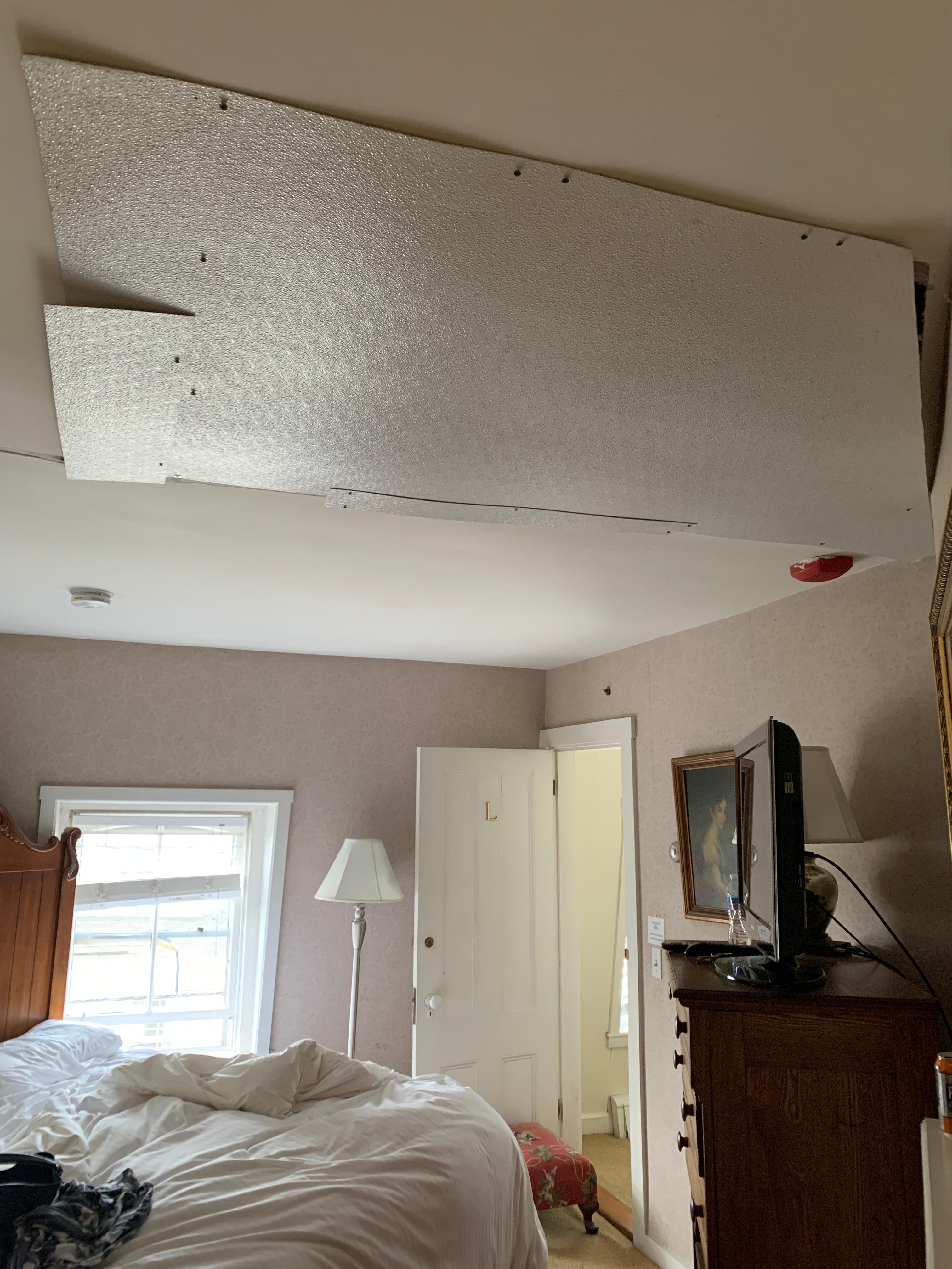 Water damaged hole in ceiling!