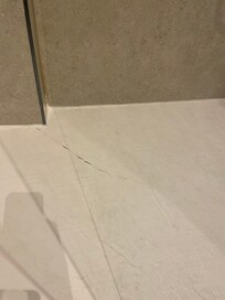 Cracked shower tray