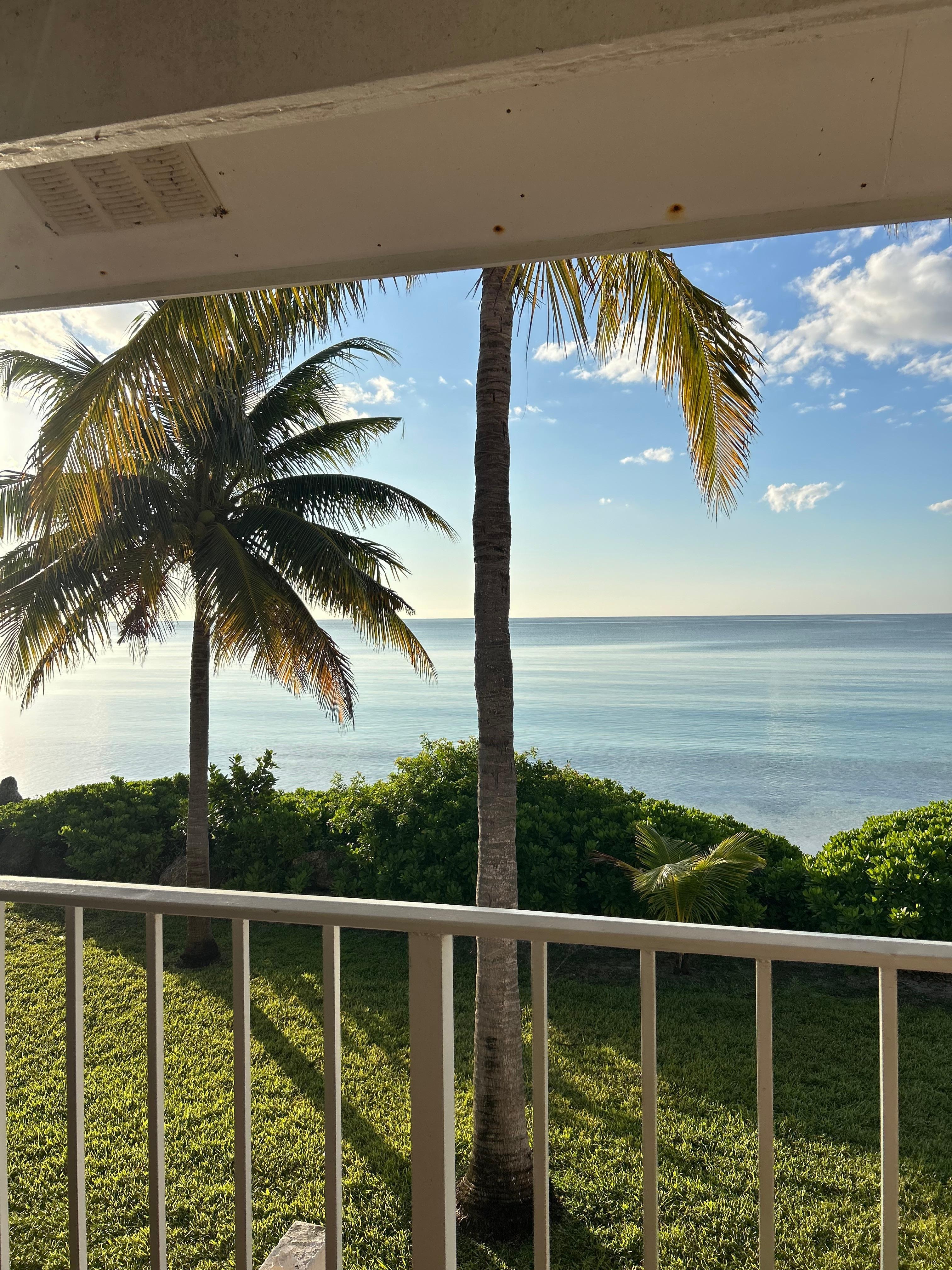 View from master bedroom balcony. 