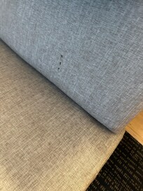 Sofa had stains