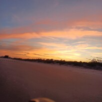 First day beach sunrise.