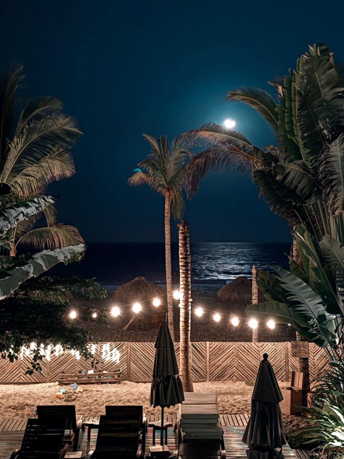 La vista en la noche desde la terraza ….algo único 