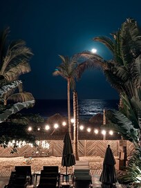 La vista en la noche desde la terraza ….algo único