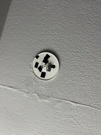fire alarm in the room torn