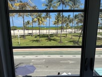 View from our second story ocean view room.