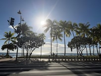 Looking across street from hotel