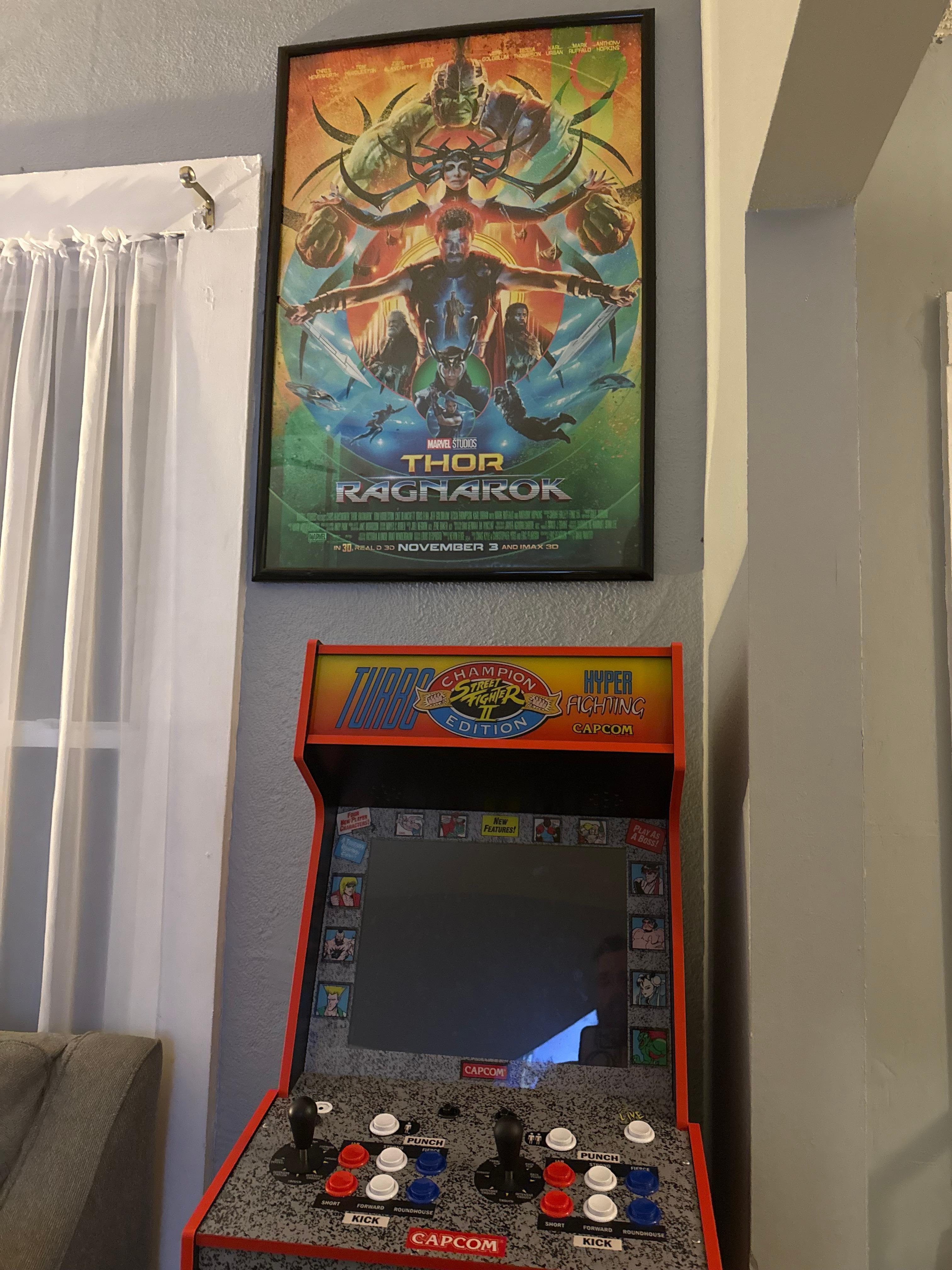 Very fitting decor for a Arcade house 