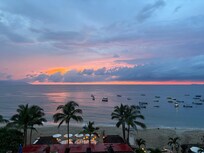 Sunset views from the balcony