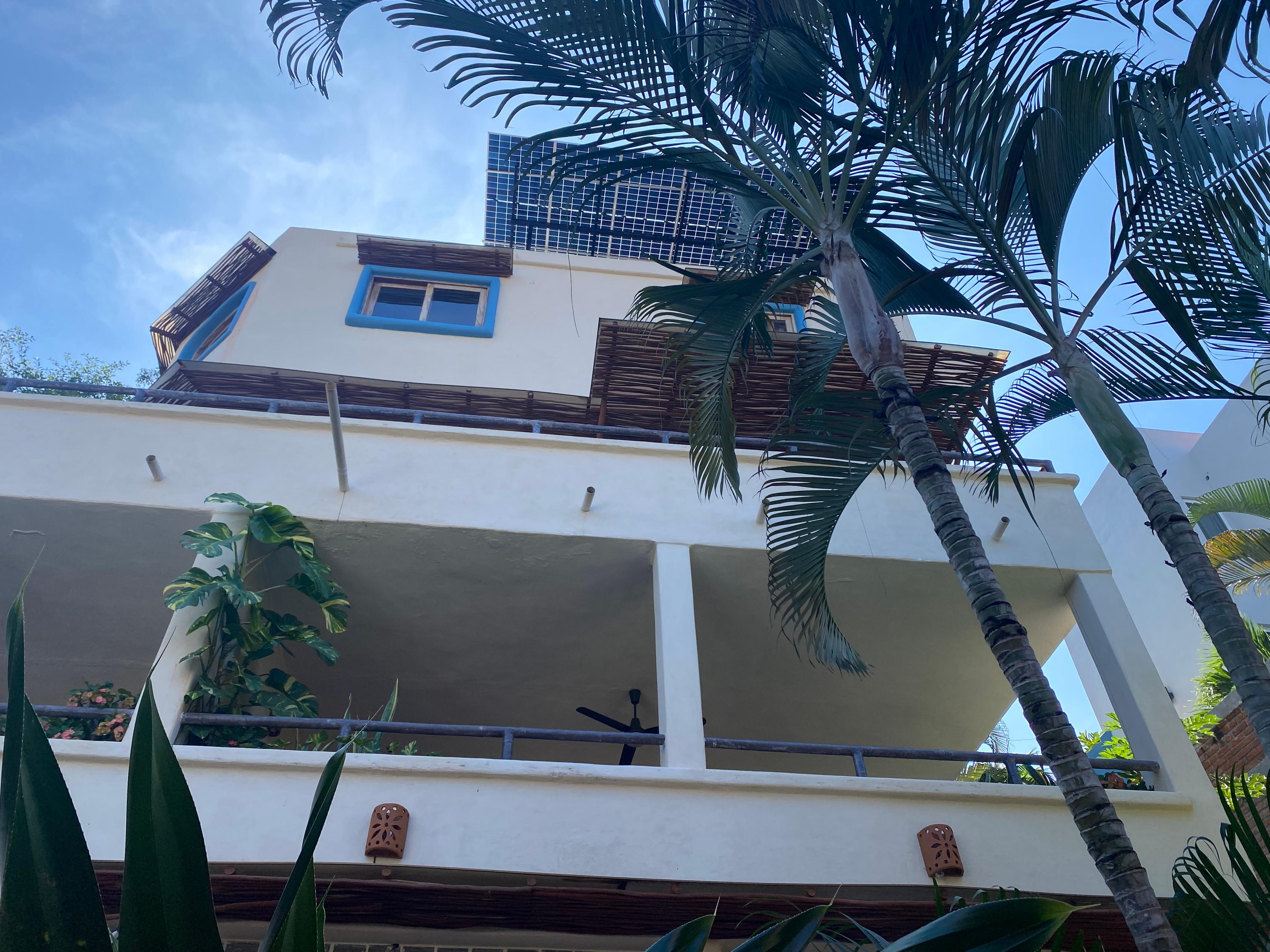 A view of the house from the pool.