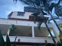 A view of the house from the pool.