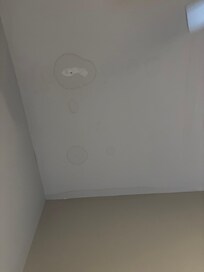 Poorly repaired water damage