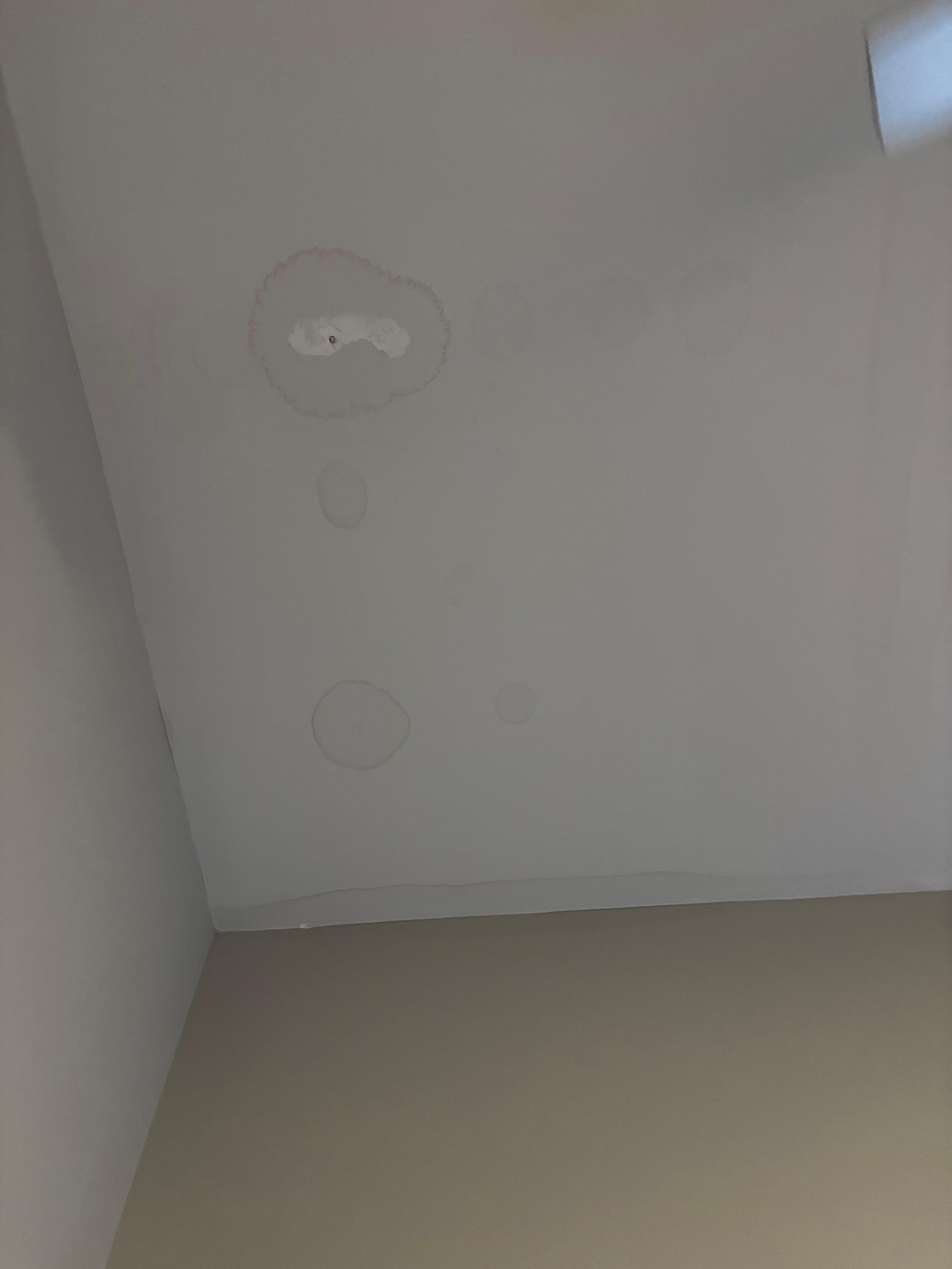 Poorly repaired water damage
