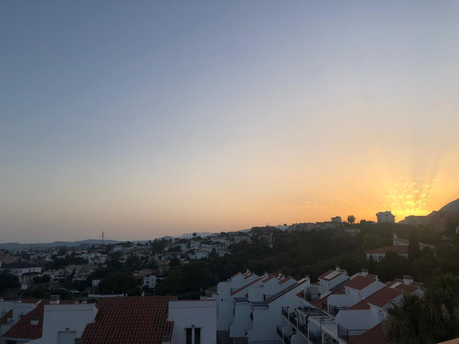 Las vistas desde su solárium