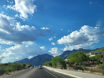 Drive to community entrance