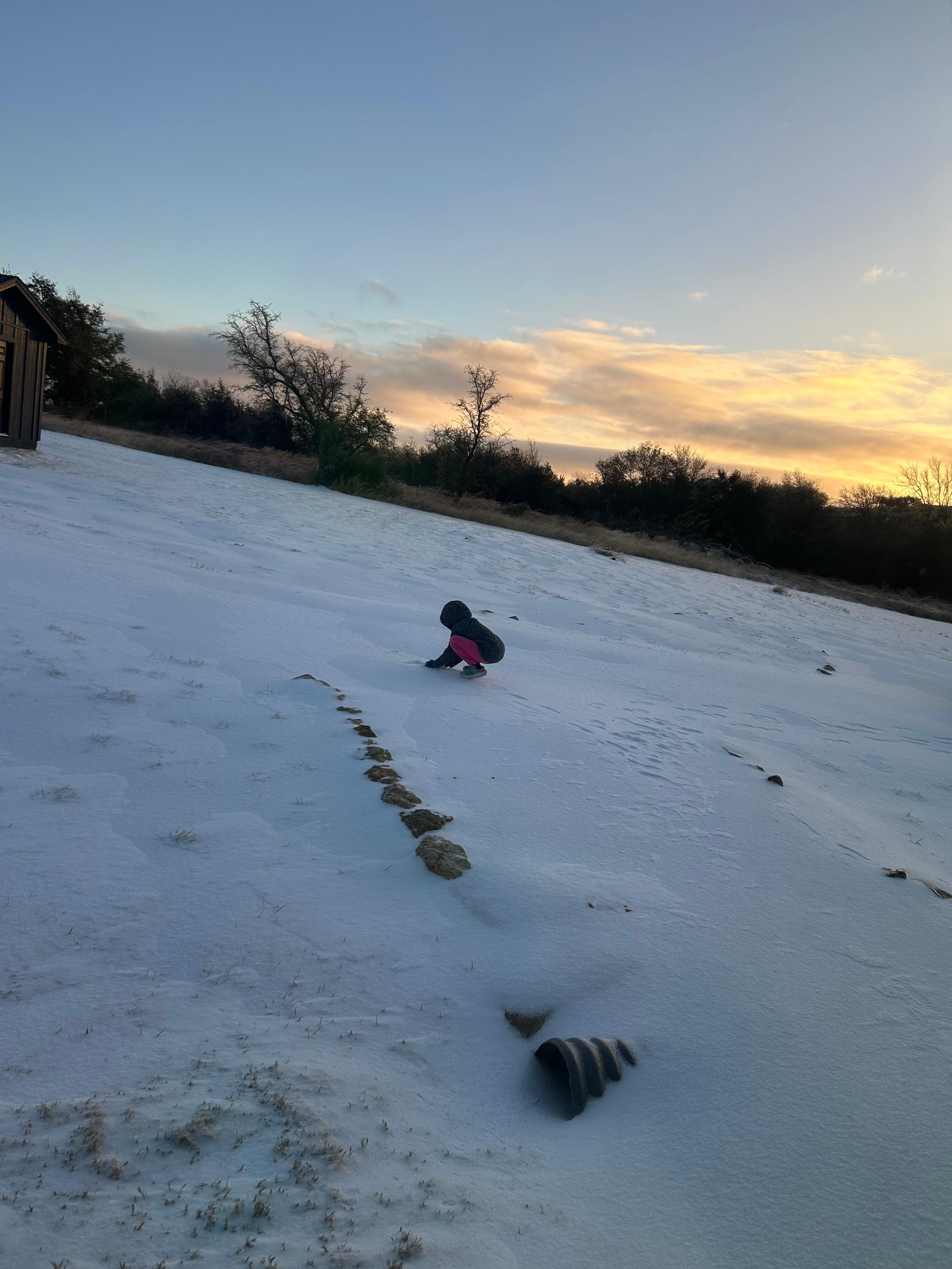 View from inside the front window. 
