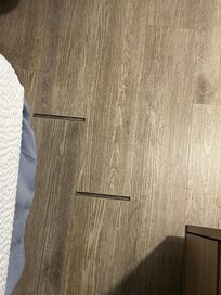 Floor separating and it was like this across the room. I didn’t bother to take pictures of the mold I just left at that point.