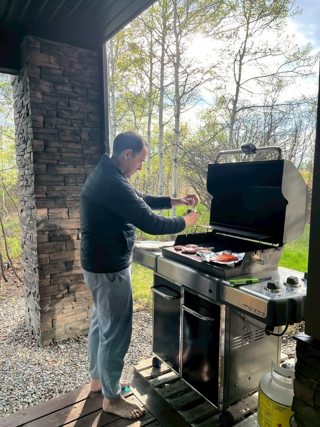 Daily trips to the Co-Op for meat to put on the barbeque!
I barbeques every single day for 3 weeks!