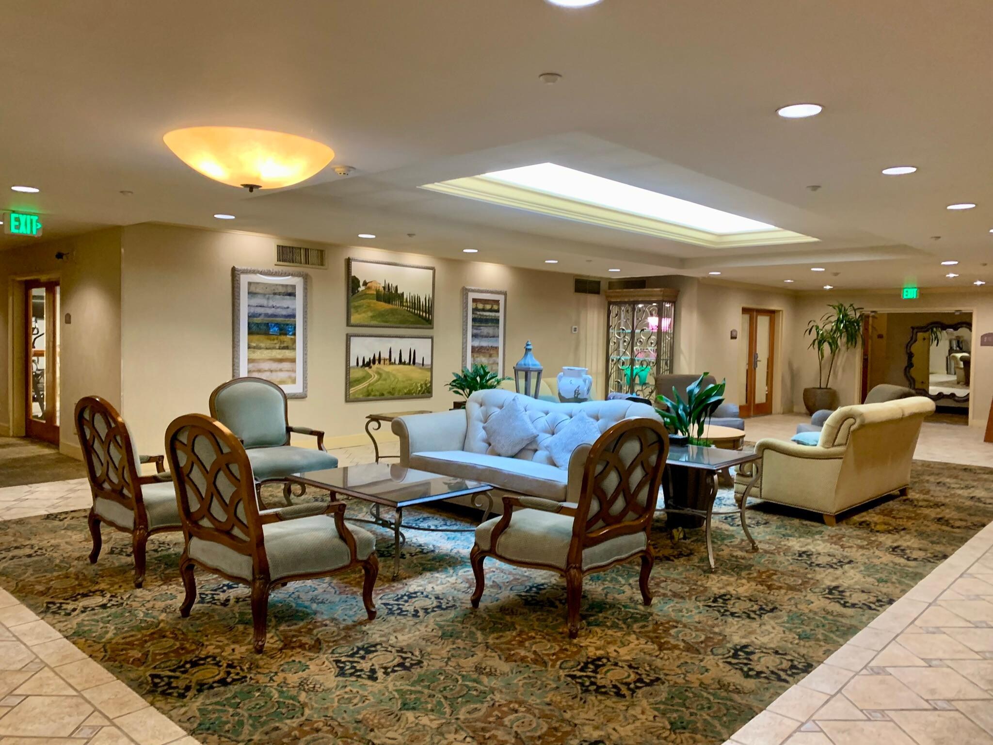 Vid receptionen. Snyggt!