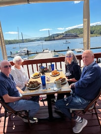 Meeting up with college friends in Bucksport.